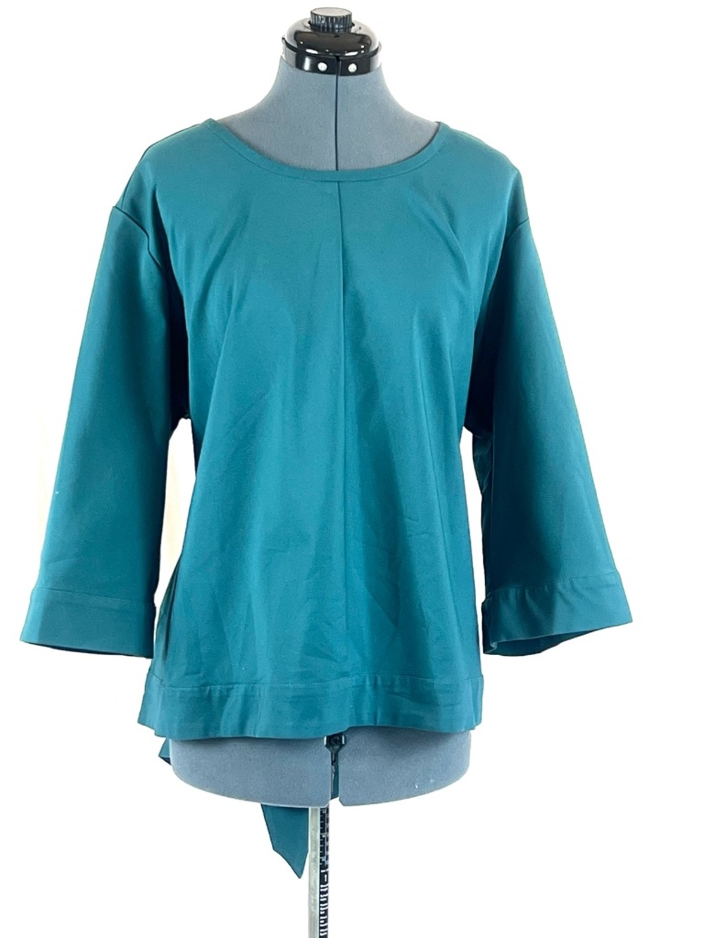 Melissa McCarthy/Seven7 teal blouse with sash at waist 4X 902